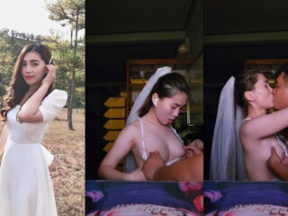 Nay em mặc đồ cô dâu nhìn nứng quá em